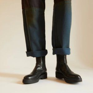 No.6 Pull on Crepe Sole Boot in CREAM